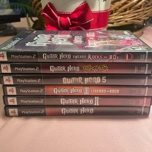 Sony PS2 guitar hero selection